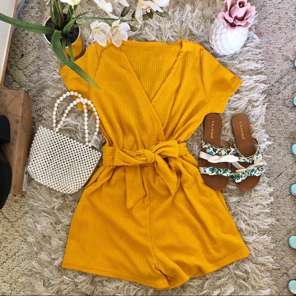 Pants - NEW Yellow Romper